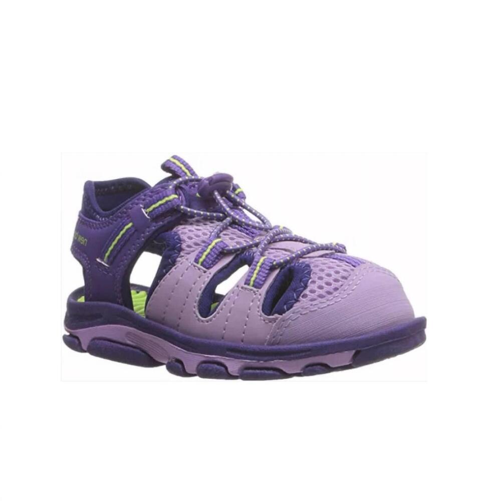 NEW NEW BALANCE big kid's adirondack closed-toe sandal in purple/ lilac